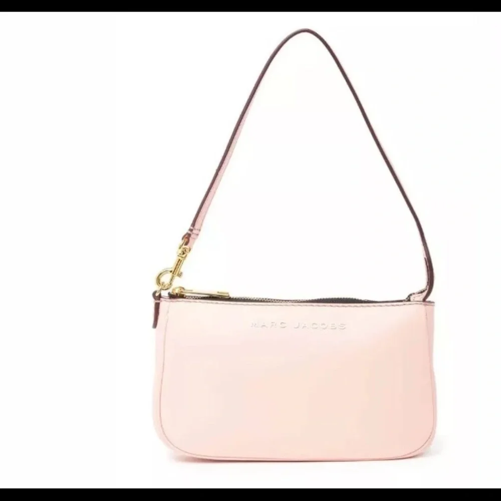 New Marc Jacob city slick LEATHER shoulder hand bag PINK blush beautiful